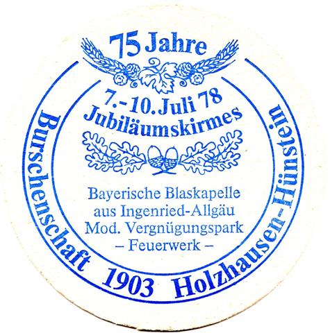 breidenbach mr-he thome rund 6b (215-75 jahre burschenschaft holzhausen 1978-blau)